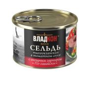 Сельдь тихоок/атлант в т/с с овощами «По- гавайски» ТУ 250гр жб №6 ключ 1*24 Владкон