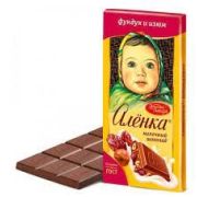 Аленка с фундуком и изюмом 90гр 1*6*15 Шоколад КО