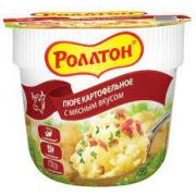 Карт.пюре Роллтон 40г стакан (мясо) 1*24