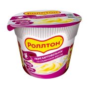 Карт.пюре Роллтон 40г стакан (со слив.вкусом) 1*24