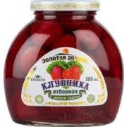Клубника компот 580мл 1*12 ст/б Золотая Долина