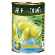 Оливки зеленые с лососем Valle De Oliva 280гр ж/б 1*12 Золотая Долина