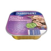 Паштет 95гр Квадрат деликатесный с гусиной печенью 1*32 Главпродукт Ламистр 7191